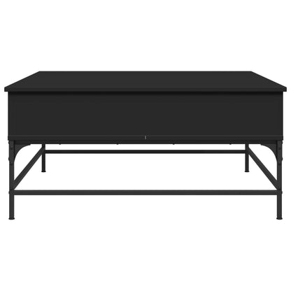 Mesa de centro 95x95x45 cm derivados de madeira/metal preto