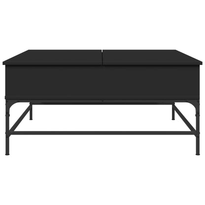 Mesa de centro 95x95x45 cm derivados de madeira/metal preto