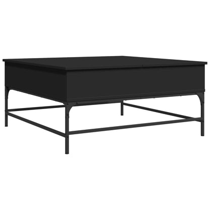 Mesa de centro 95x95x45 cm derivados de madeira/metal preto