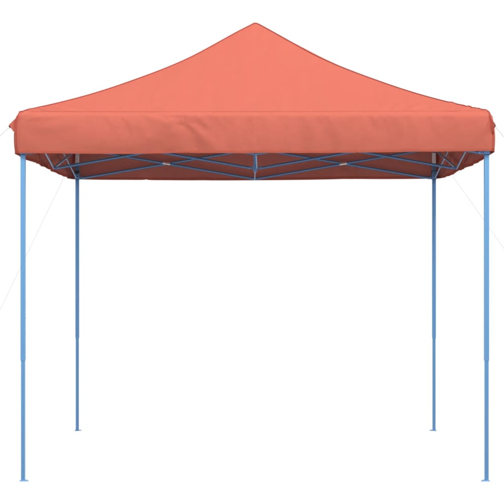 Tenda para festas pop-up dobrável 292x292x315 cm terracotta