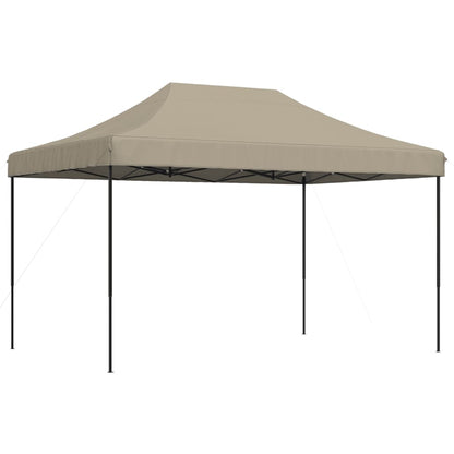 Tenda p/ festas pop-up dobrável 440x292x315cm cinza-acastanhado