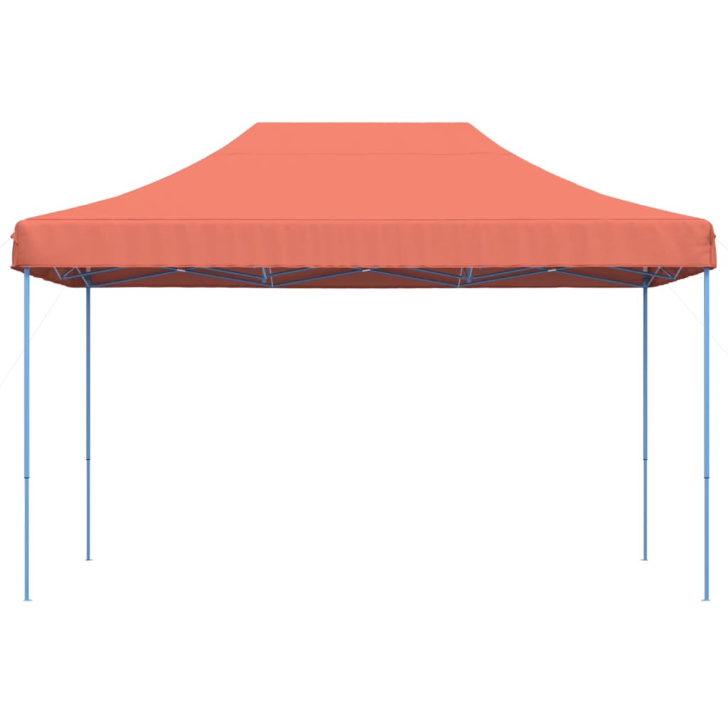 Tenda para festas pop-up dobrável 440x292x315 cm terracotta