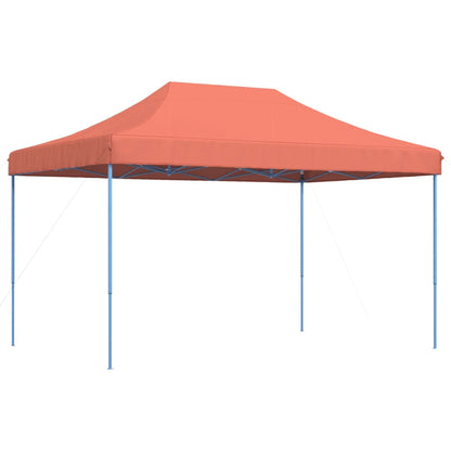 Tenda para festas pop-up dobrável 440x292x315 cm terracotta