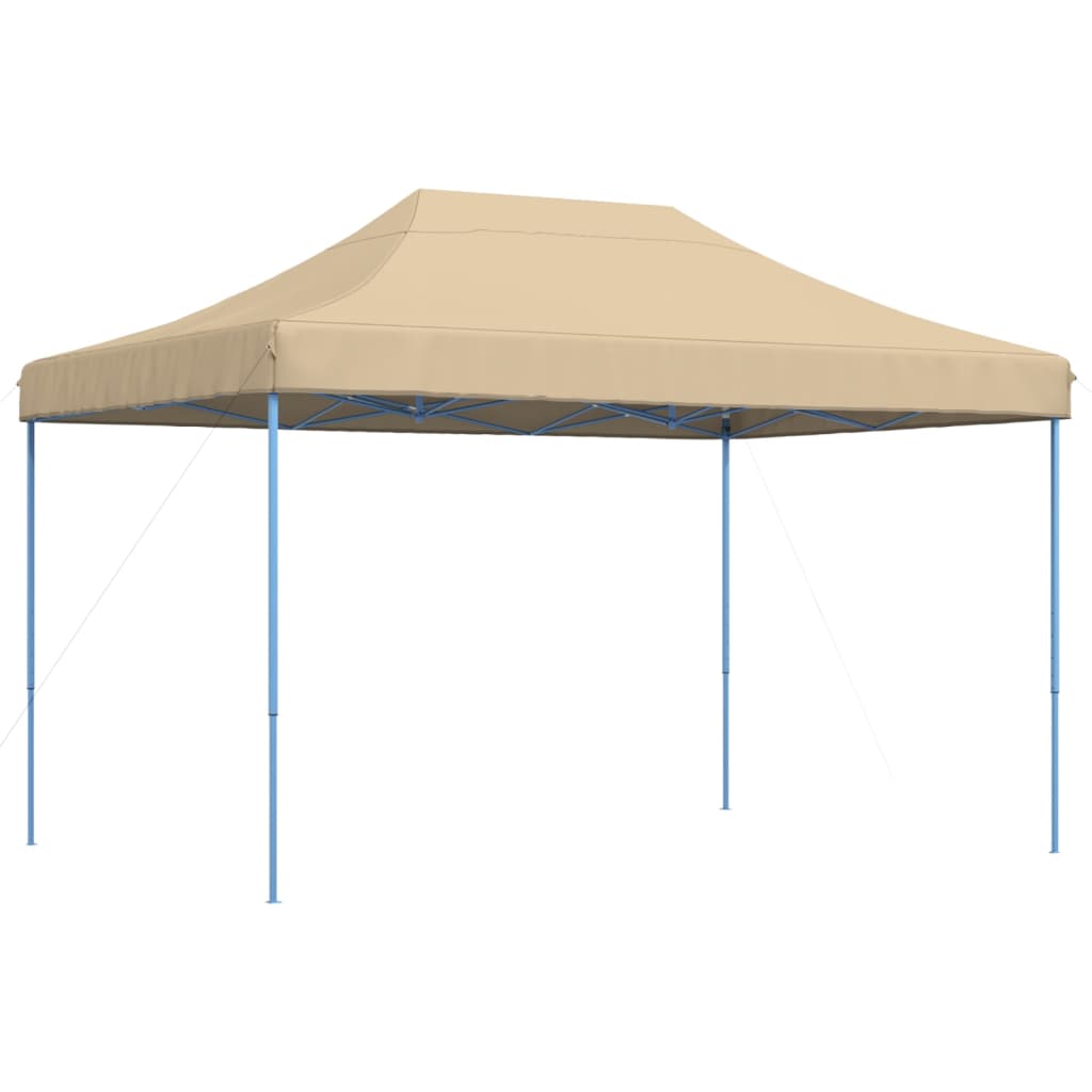 Tenda para festas pop-up dobrável 410x279x315 cm bege