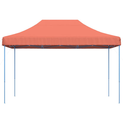 Tenda para festas pop-up dobrável 410x279x315 cm terracotta