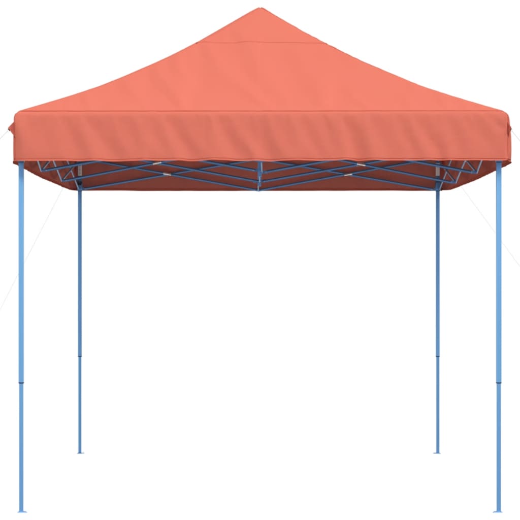 Tenda para festas pop-up dobrável 410x279x315 cm terracotta