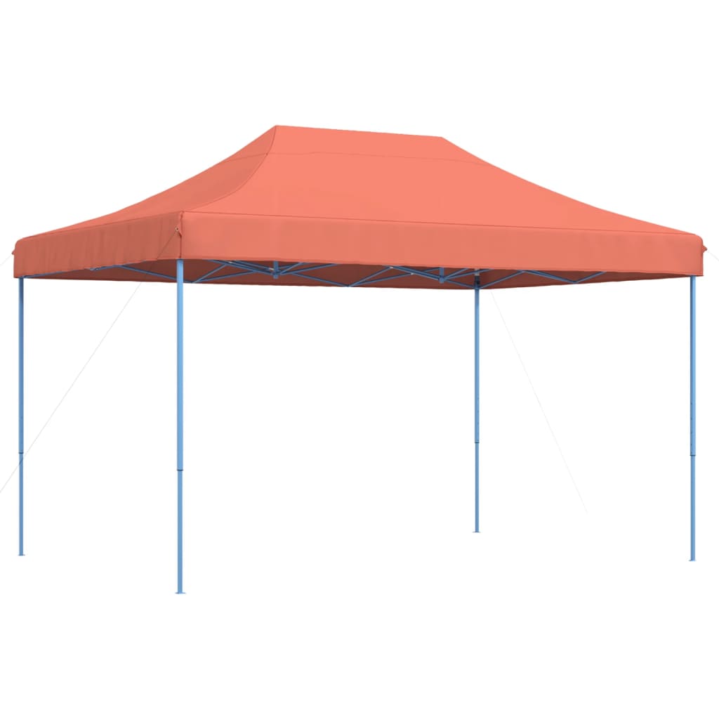 Tenda para festas pop-up dobrável 410x279x315 cm terracotta