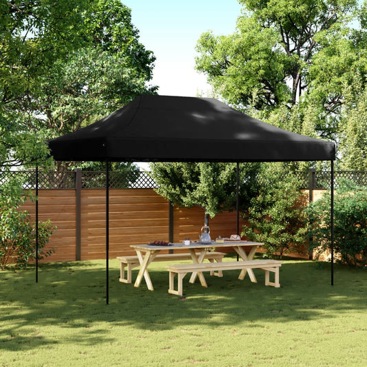 Tenda para festas pop-up dobrável 410x279x315 cm preto