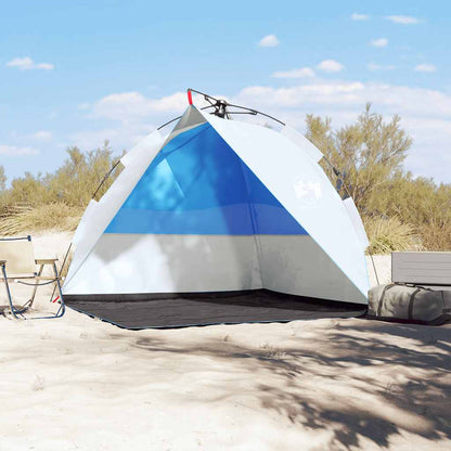 Tenda praia libertação rápida impermeável azul ciano