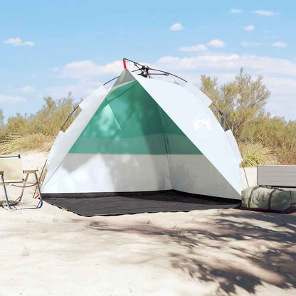 Tenda praia libertação rápida impermeável verde mar