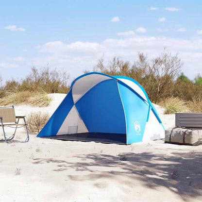 Tenda de praia 2 Pessoas pop-up impermeável azul ciano