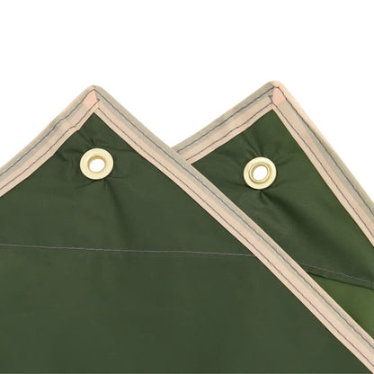 Poncho de chuva com capuz design 2 em 1 223x145 cm verde