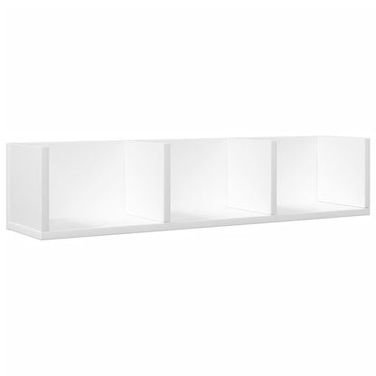 Armários de parede 2 pcs 75x18x16,5 cm derivados madeira branco