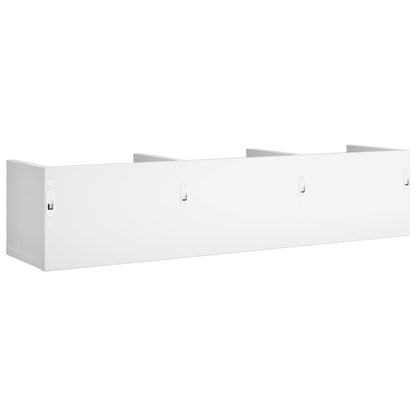 Armários de parede 2 pcs 75x18x16,5 cm derivados madeira branco