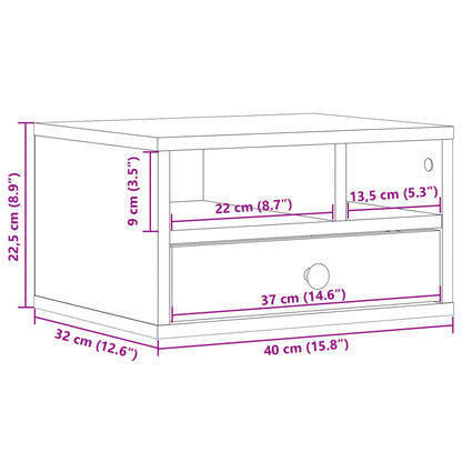 Suporte de impressora 40x32x22,5 cm derivados madeira branco