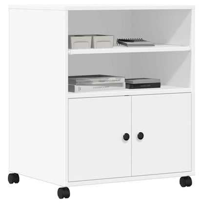 Suporte para impressora com rodas 60x48x74 cm branco