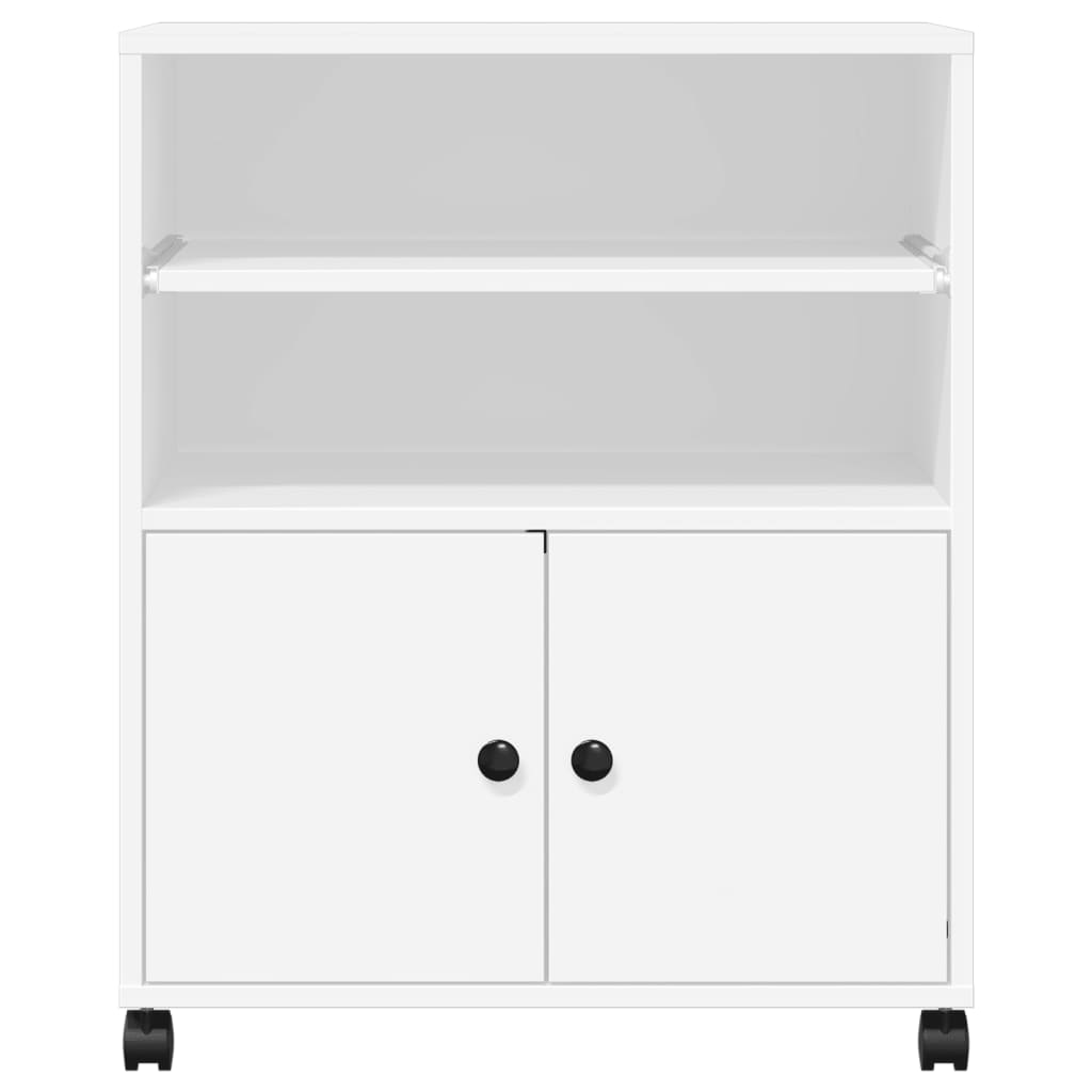 Suporte para impressora com rodas 60x48x74 cm branco