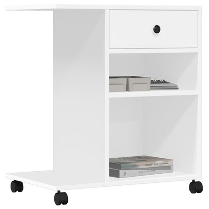 Suporte para impressora com rodas 60x40x68,5 cm branco