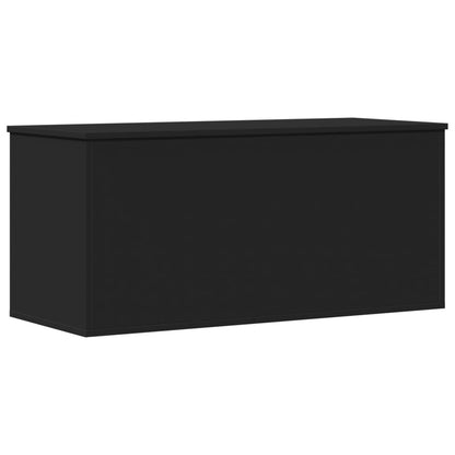 Caixa de arrumação 100x42x46 cm derivados de madeira preto