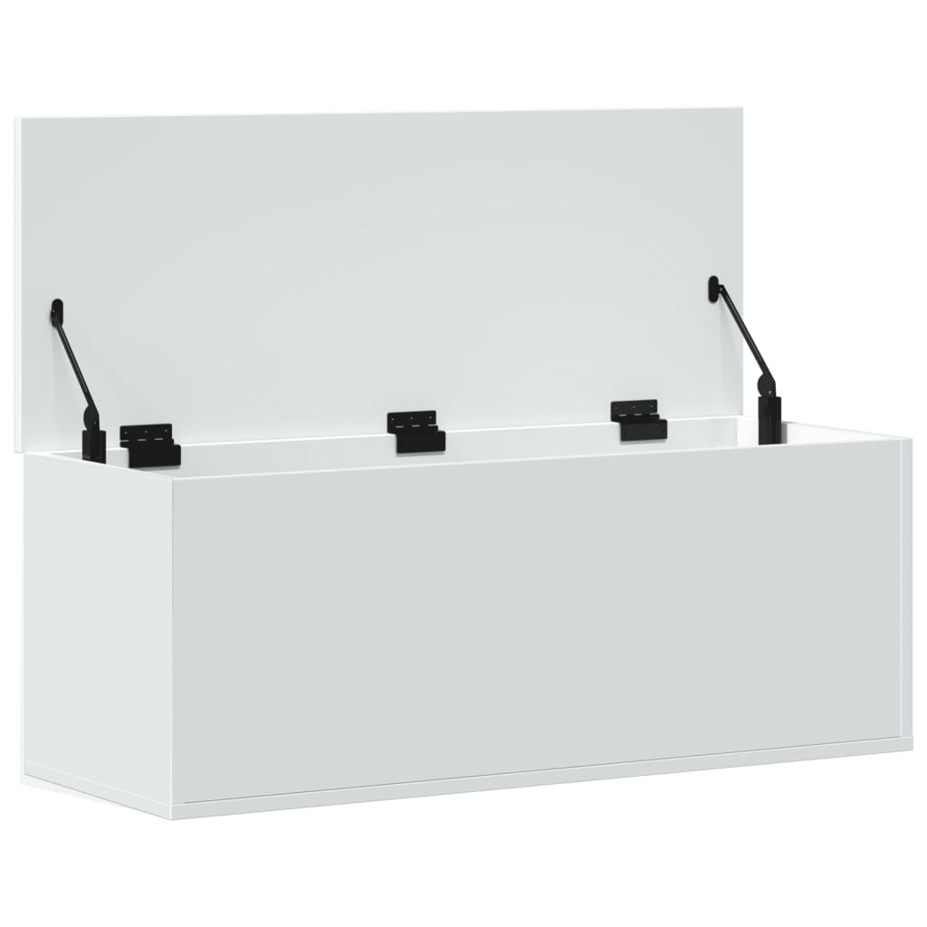 Caixa de arrumação 90x35x35 cm derivados de madeira branco