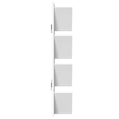 Estante de parede com 4 prateleiras 33x16x90 cm branco