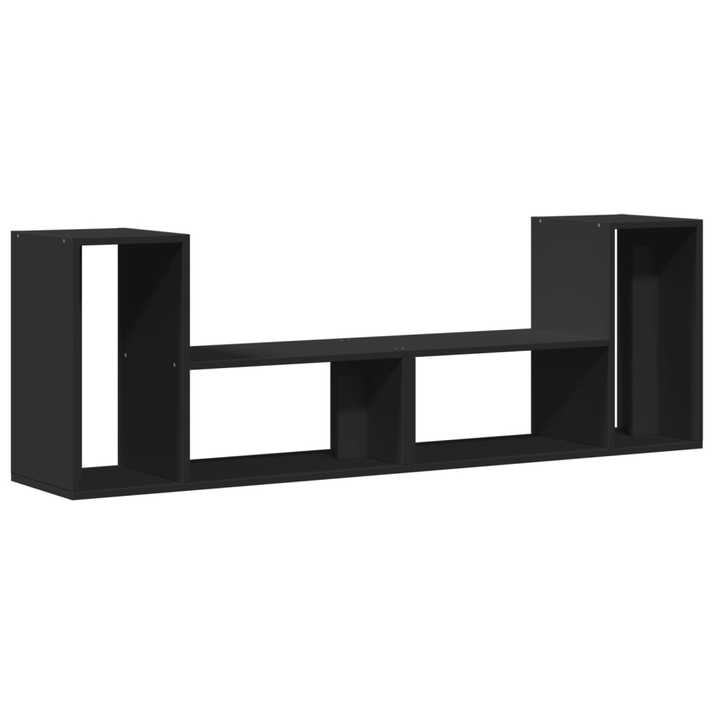 Móveis de TV 2 pcs 75x30x50 cm derivados de madeira preto