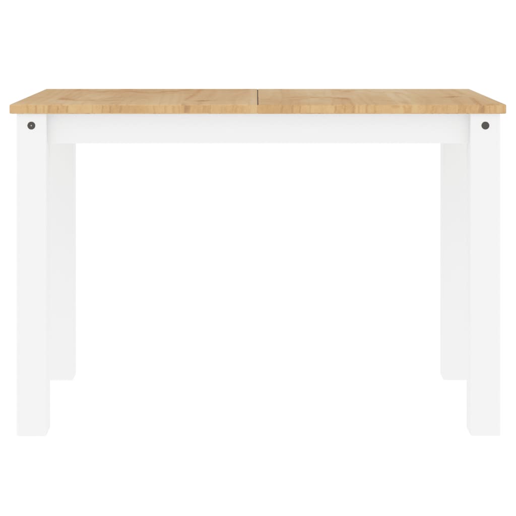 Mesa de jantar Panama 117x60x75 cm pinho maciço branco