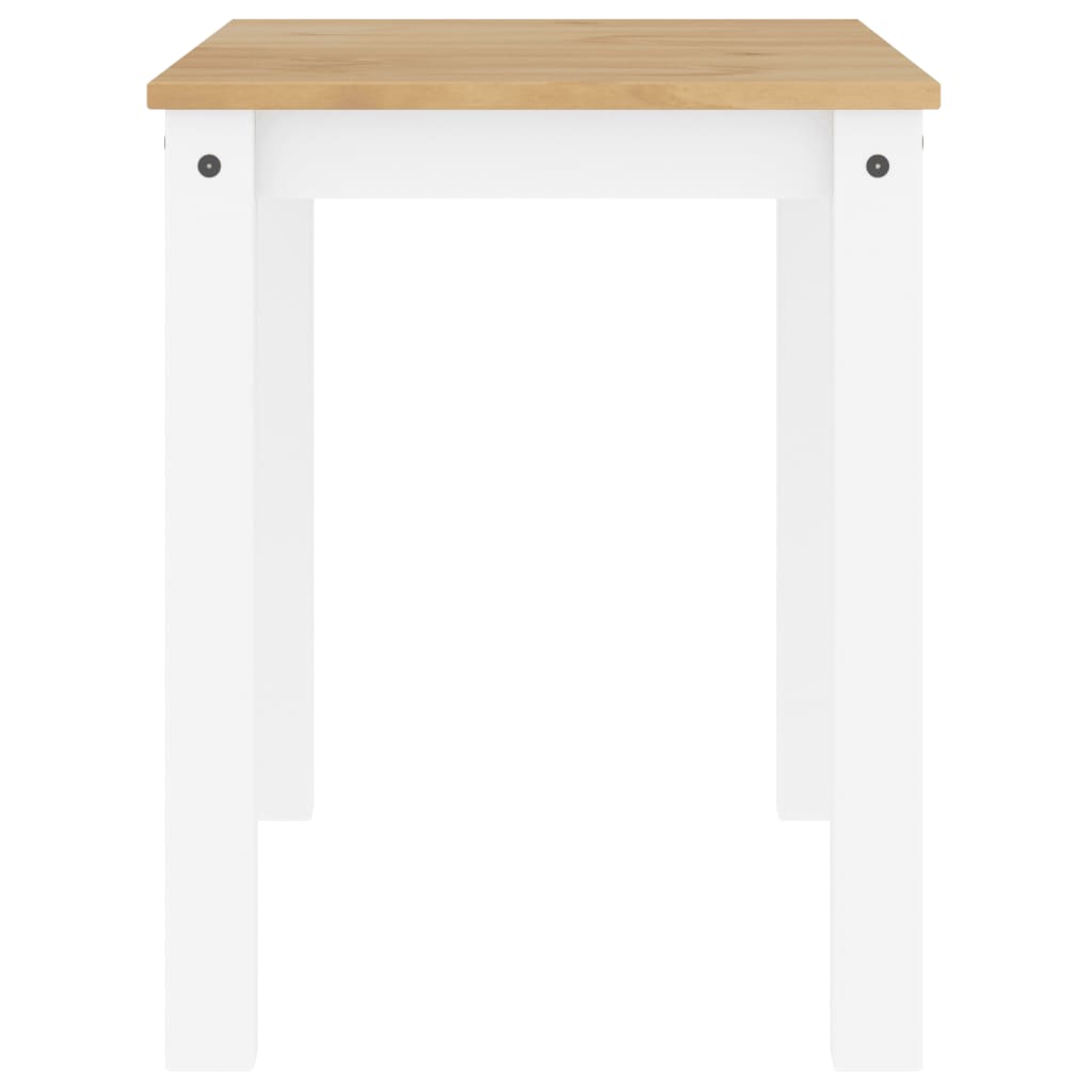 Mesa de jantar Panama 117x60x75 cm pinho maciço branco