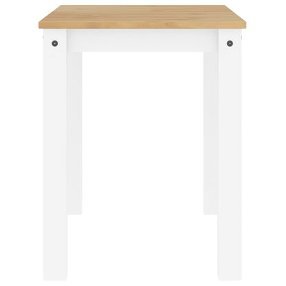 Mesa de jantar Panama 117x60x75 cm pinho maciço branco