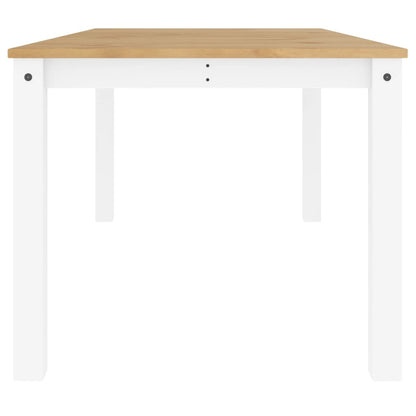 Mesa de jantar Panama 180x90x75 cm madeira pinho maciça branco