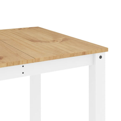 Mesa de jantar Panama 180x90x75 cm madeira pinho maciça branco