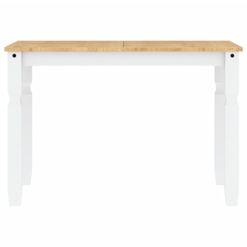 Mesa de jantar Corona 112x60x75 cm madeira pinho maciça branco