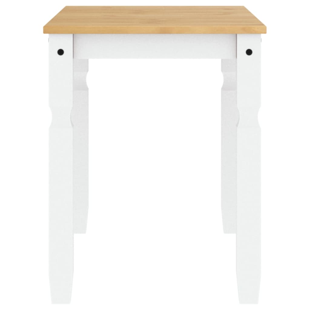 Mesa de jantar Corona 112x60x75 cm madeira pinho maciça branco