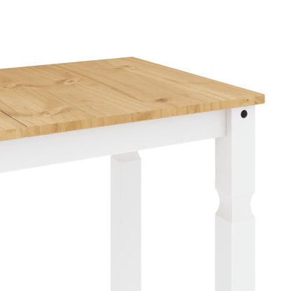 Mesa de jantar Corona 112x60x75 cm madeira pinho maciça branco