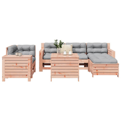 7 pcs conjunto sofás jardim madeira abeto-de-douglas