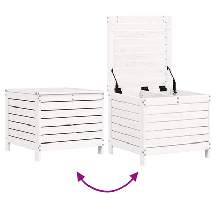 7 pcs conjunto de sofás para jardim pinho maciço branco