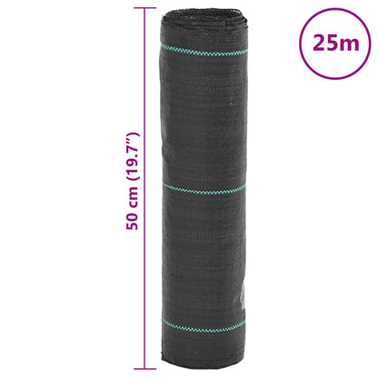 Tela para ervas daninhas 0,5x25 m PP preto