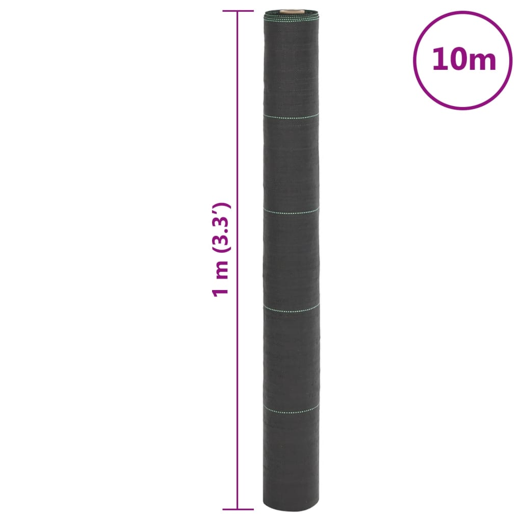 Tela para ervas daninhas 1x10 m PP preto