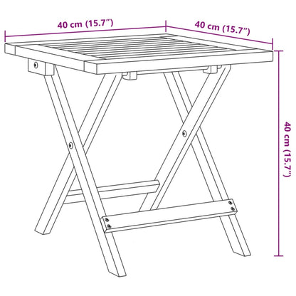 Espreguiçadeira com mesa acácia maciça e tecido azul-escuro