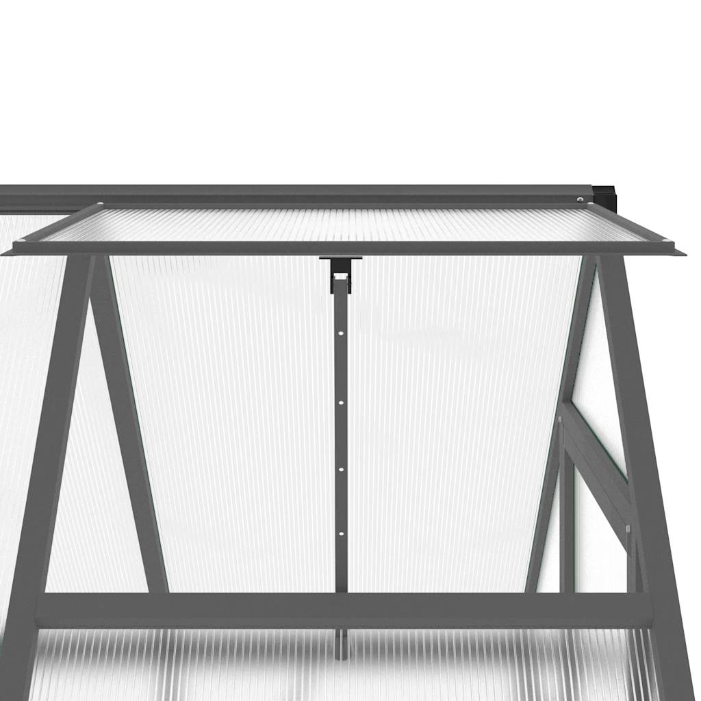 Estufa com estrutura de base 169x114x202 cm alumínio antracite