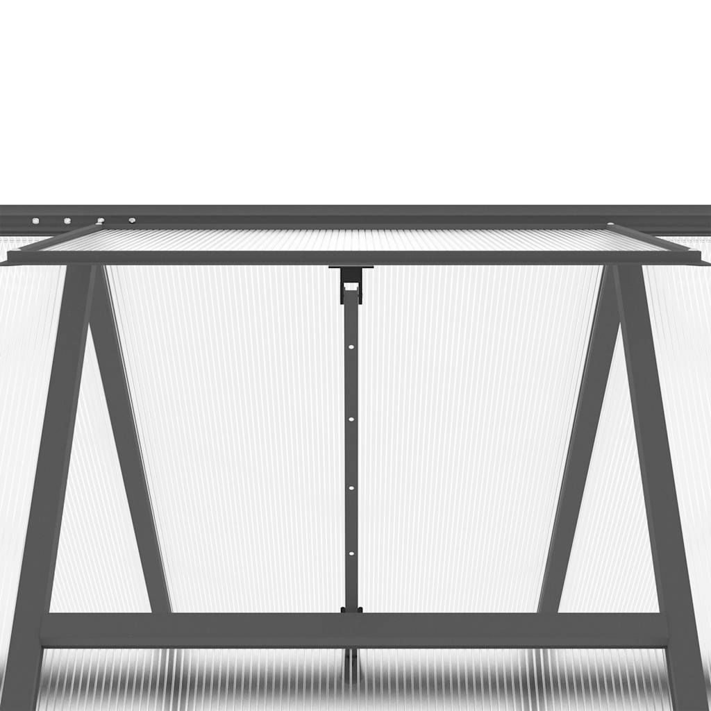 Estufa com estrutura de base 169x169x195 cm alumínio antracite