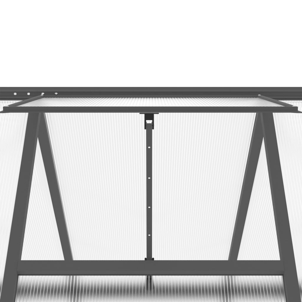 Estufa com estrutura de base 169x169x202 cm alumínio antracite