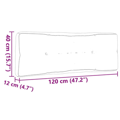 Almofadões de paletes 3 pcs tecido antracite