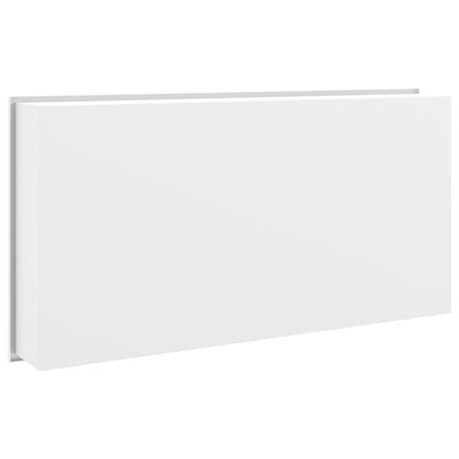 Nicho parede p/ duche 62x32x9 cm aço inoxidável branco mate