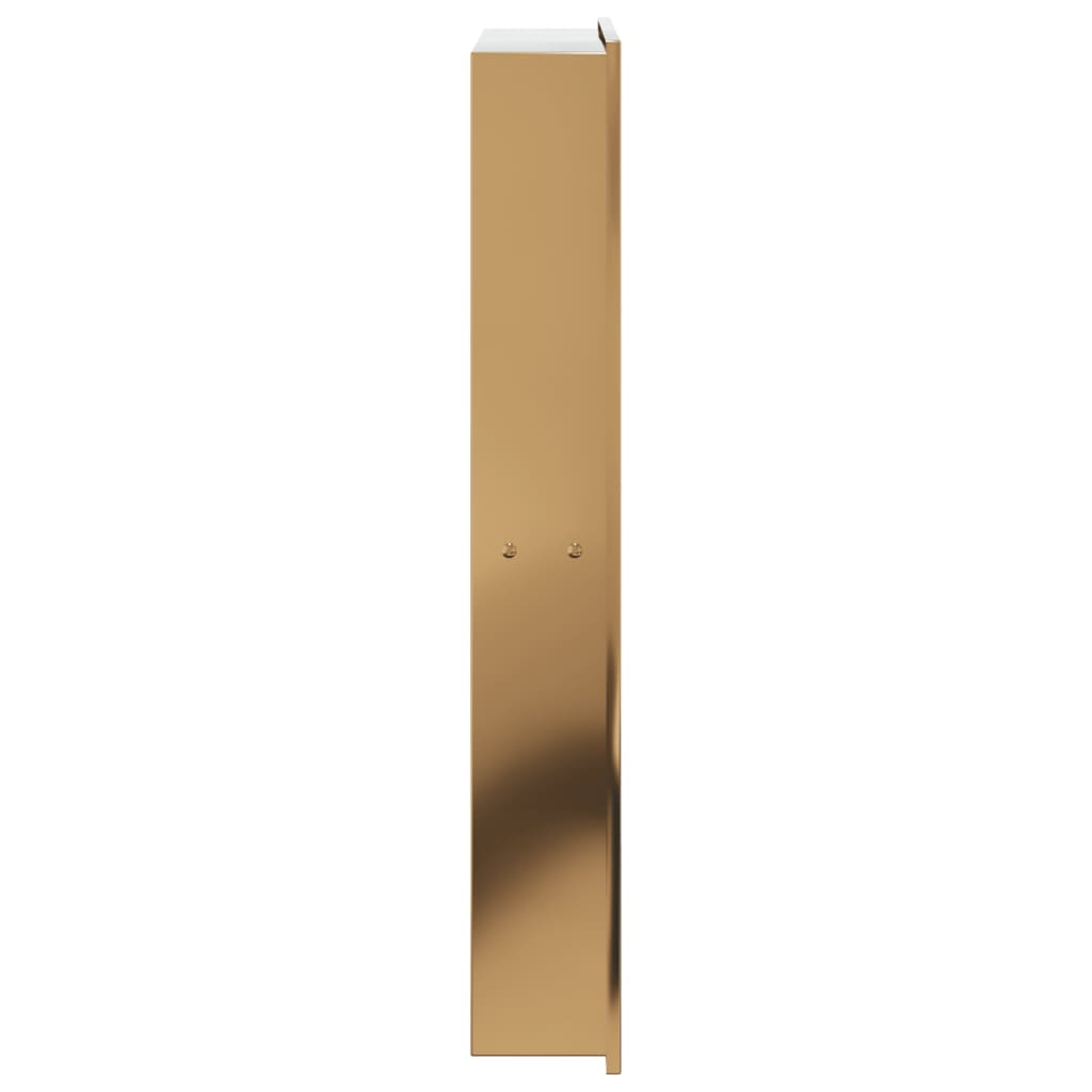 Nicho parede p/ duche 32x62x9cm aço inoxidável dourado escovada