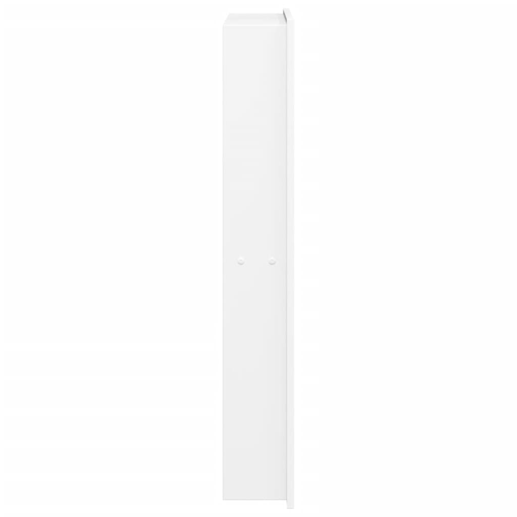 Nicho parede p/ duche 32x62x9 cm aço inoxidável branco mate