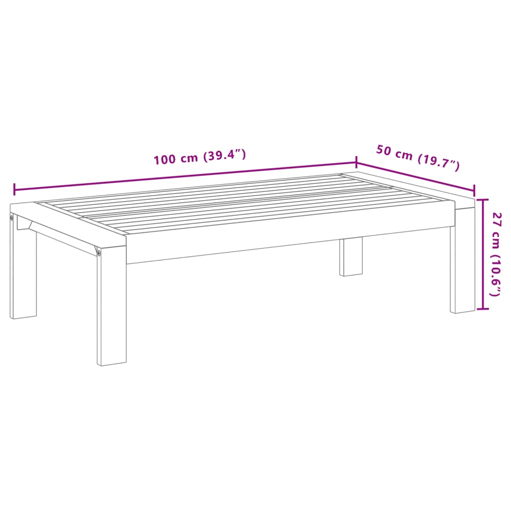 3 pcs conjunto de sofás de jardim com almofadões acácia maciça