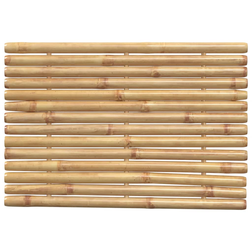 Tapetes de casa de banho 2 pcs 70x50 cm bambu