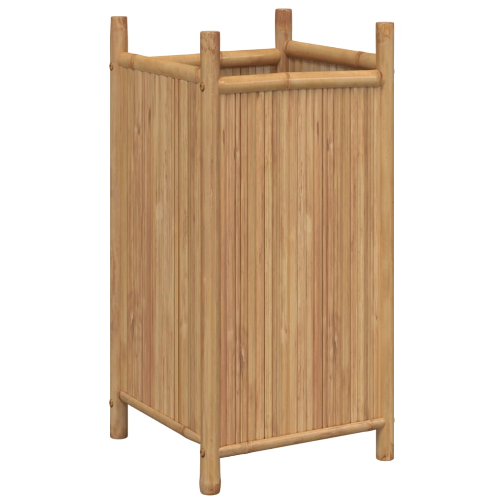 Vaso/floreira de jardim 40x40x80 cm bambu