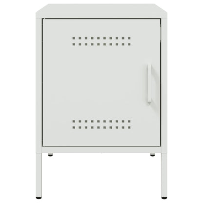 Mesa de cabeceira 36x39x50,5 cm aço branco